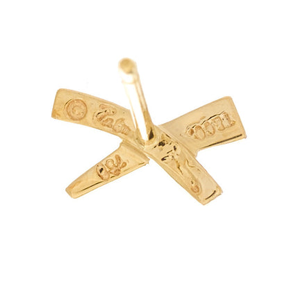 Tiffany 18K Yellow Gold Mini Paloma's Graffiti X Earrings 4 of 4