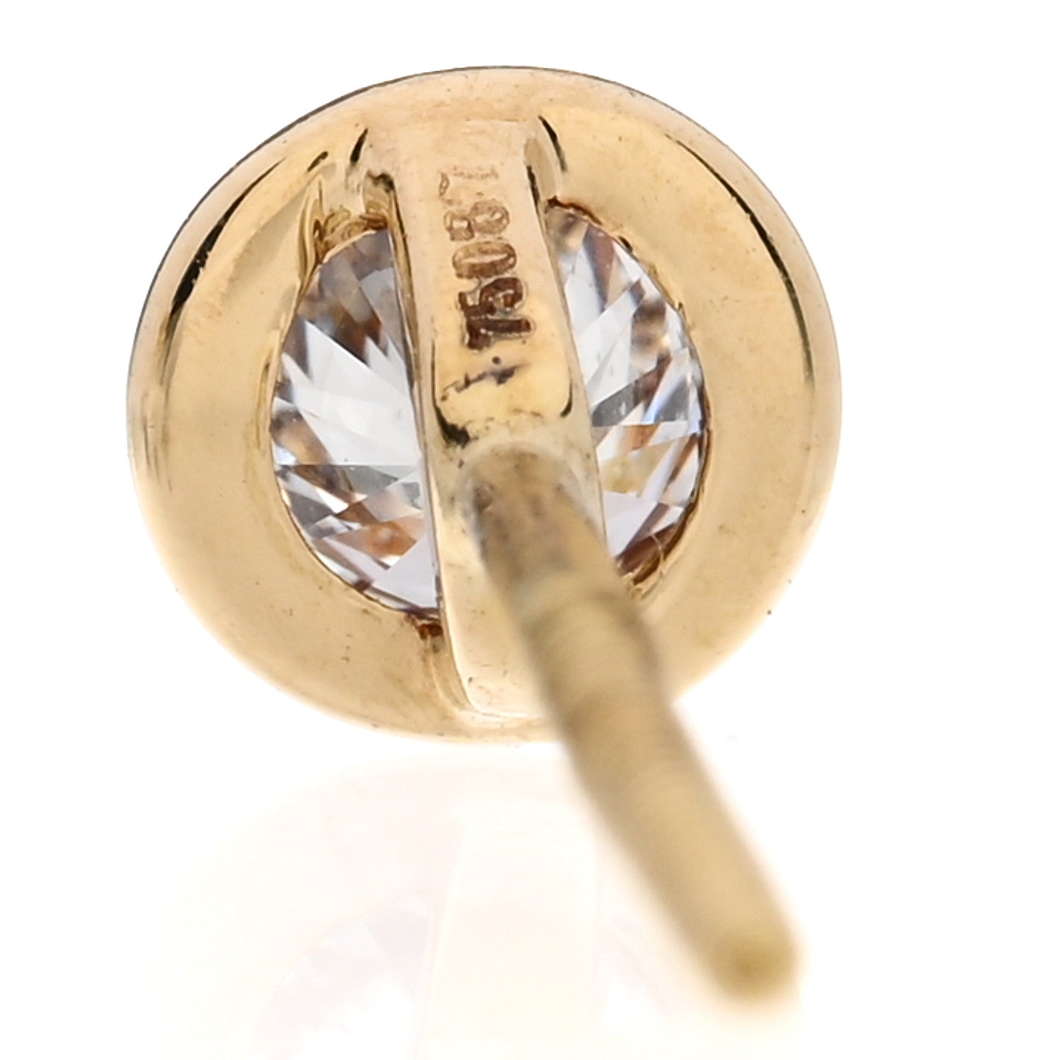 Tiffany 18K Yellow Gold Diamond .34ctw Elsa Peretti Diamonds By The Yard Earrings 4 of 4