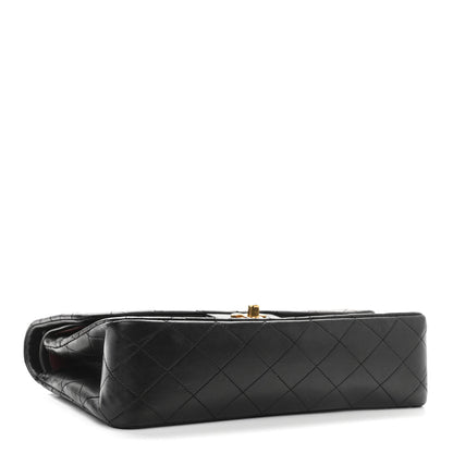 Chanel Lambskin Quilted Medium Double Flap Black 3 of 12