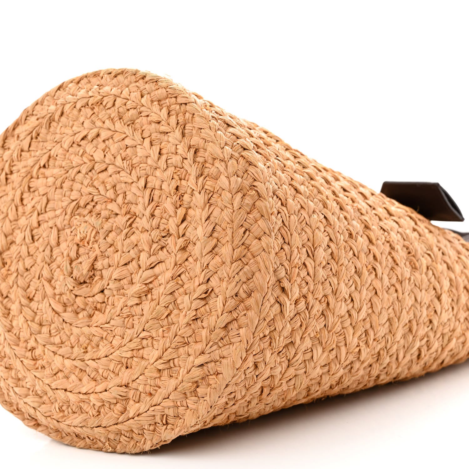 Saint Laurent Raffia Calfskin Small Panier Tote Naturale Nut 11 of 11