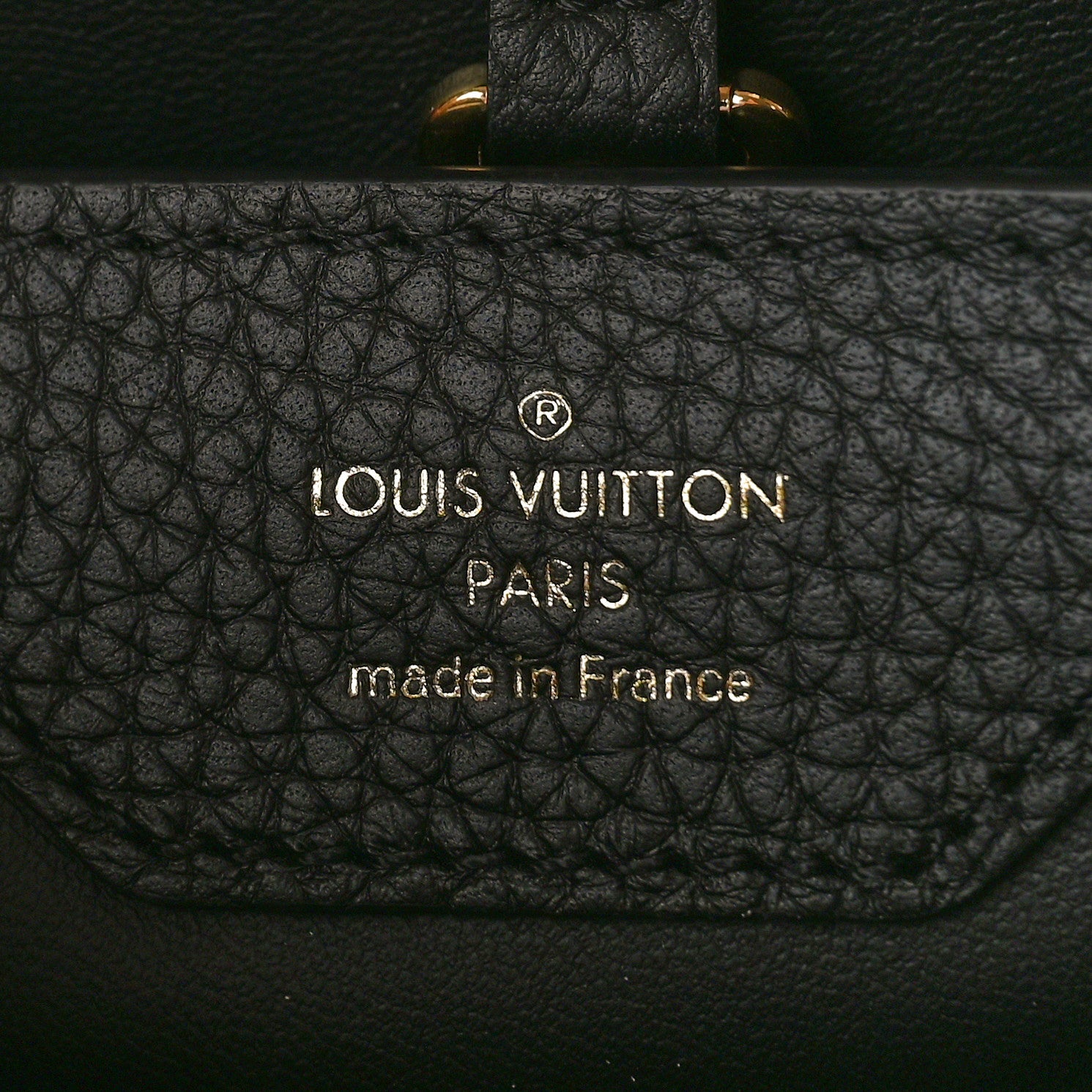 Louis Vuitton Taurillon Flower Chain Capucines MM Black Galet Gray Pearly Cream 6 of 10