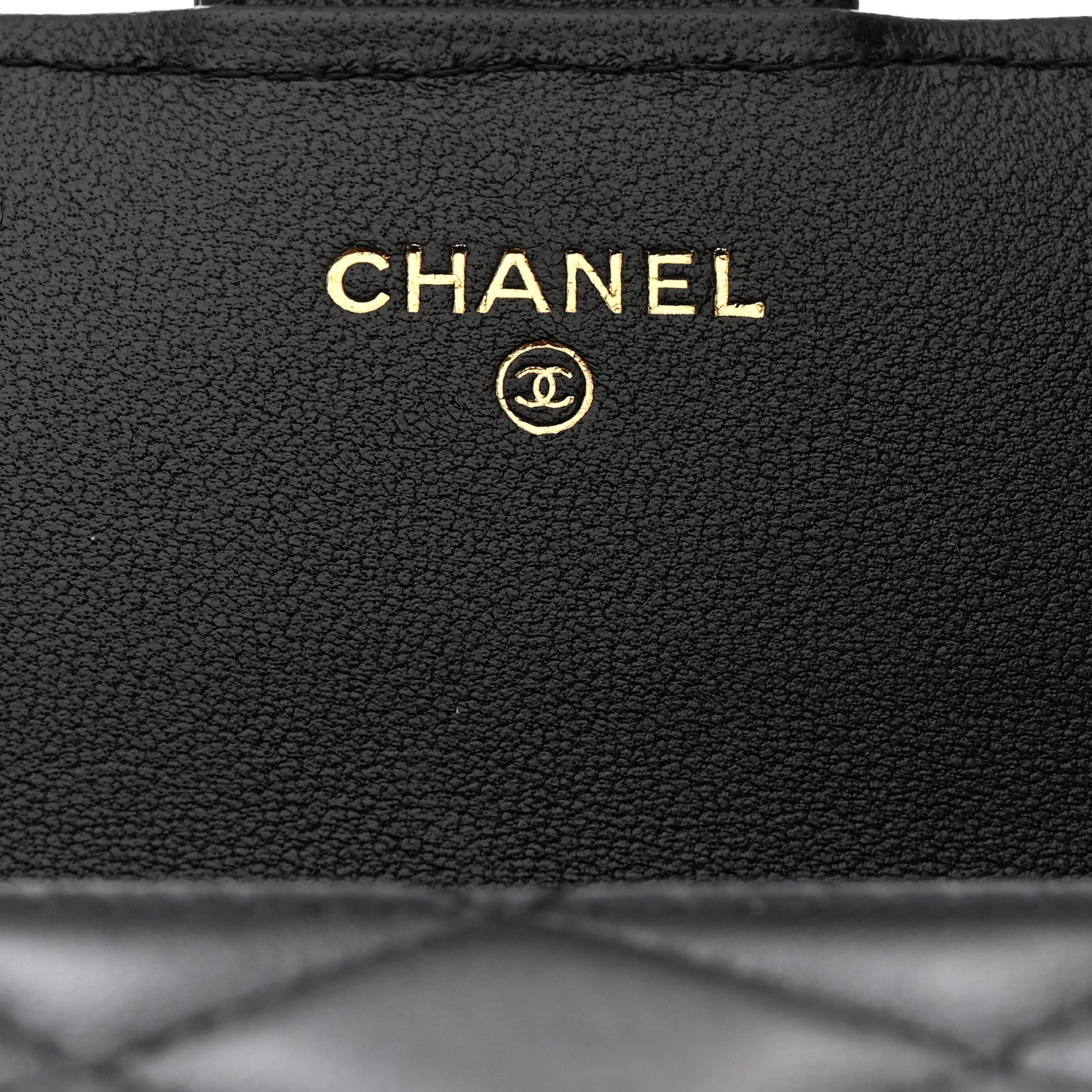 Chanel Lambskin Quilted Large Flap Gusset Wallet Black 6 of 9