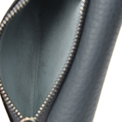 Christian Dior Bullcalf Diorissimo Medium Envelope Wallet Grey Blue 6 of 8