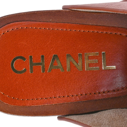 Chanel Calfskin Camellia Clogs 41 Brown 8 of 8