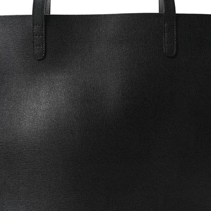 Mansur Gavriel Saffiano Large Shopping Tote Black 9 of 11