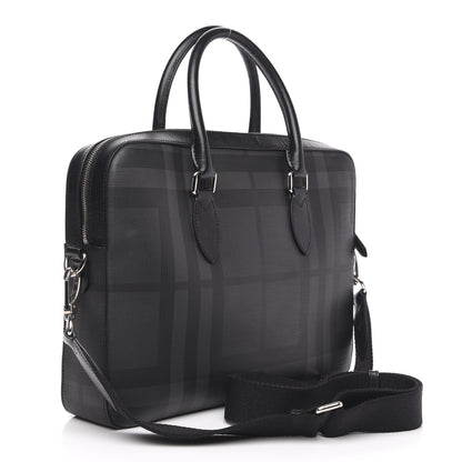 Burberry London Check Large Briefcase Black 3 of 9