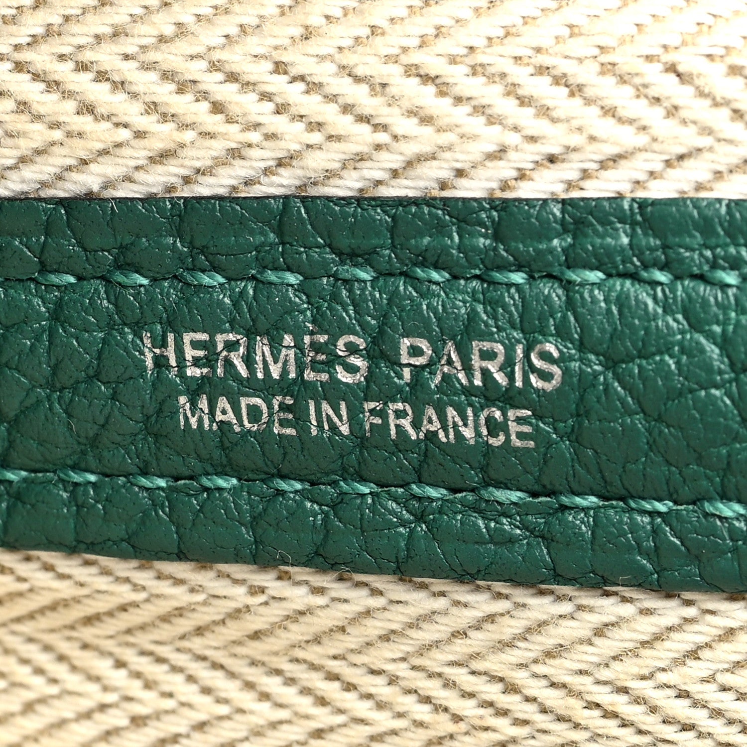 Hermes Negonda Garden Party Tote 30 TPM Malachite 6 of 10