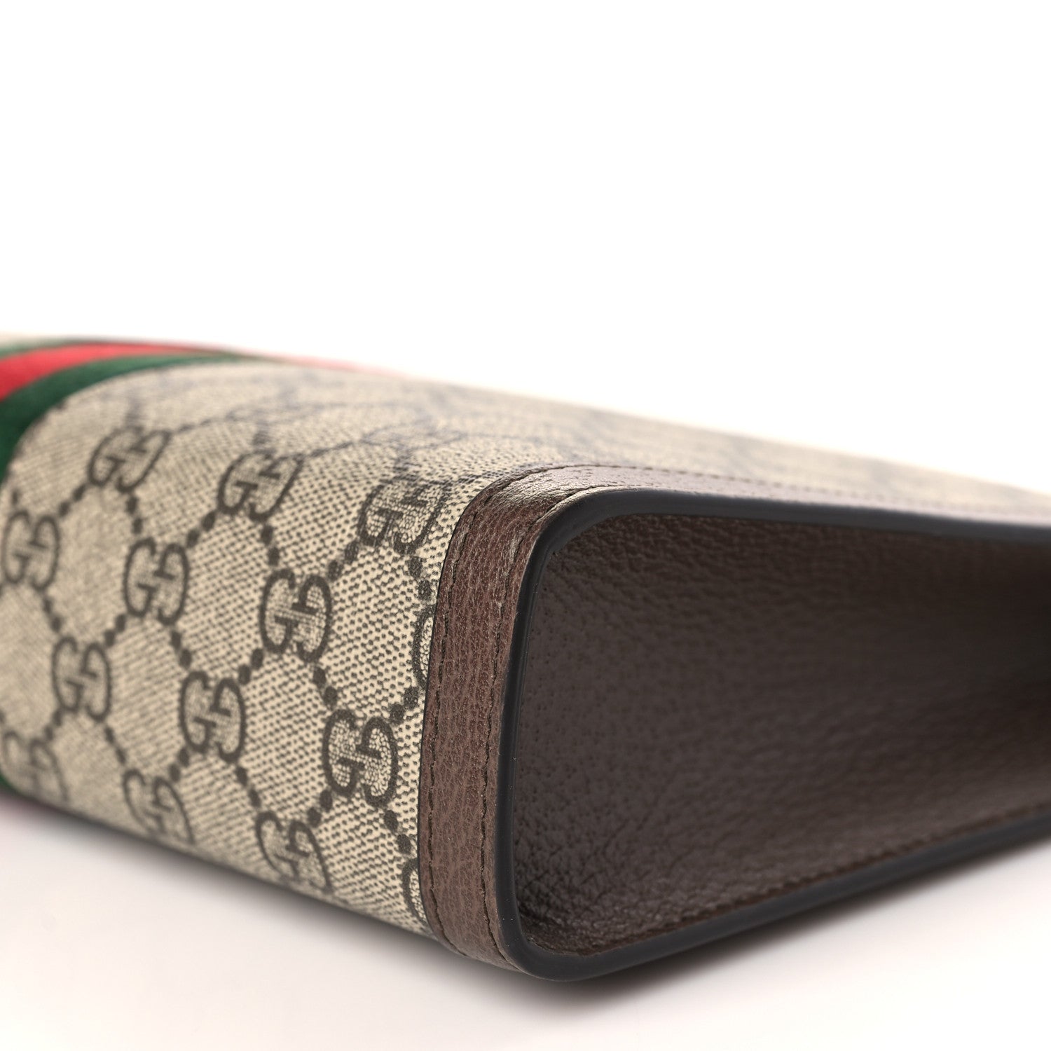 Gucci GG Supreme Monogram Web Ophidia Pouch Brown 9 of 9