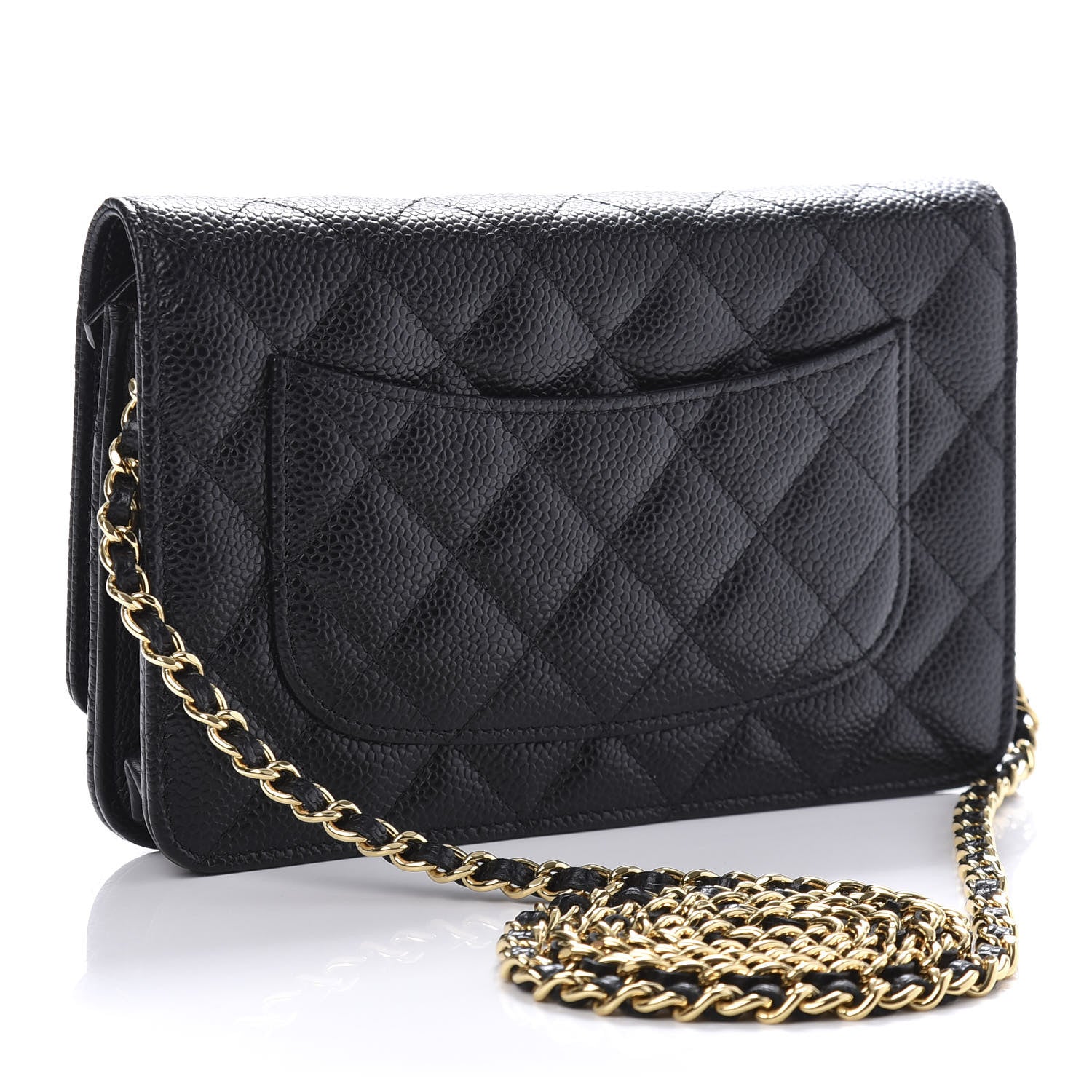 Chanel Caviar Quilted Wallet On Chain WOC Black 3 of 11