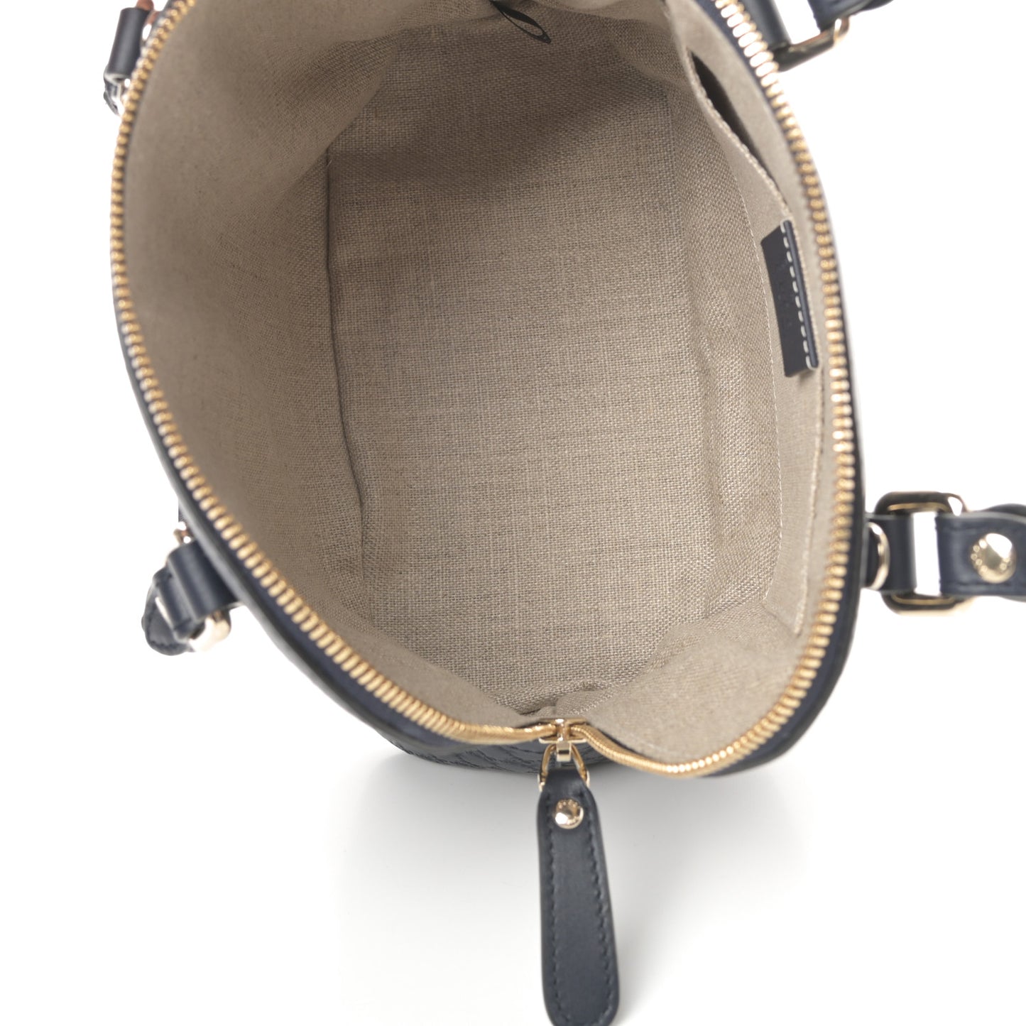 Soft Microguccissima Mini Dome Bag Blue