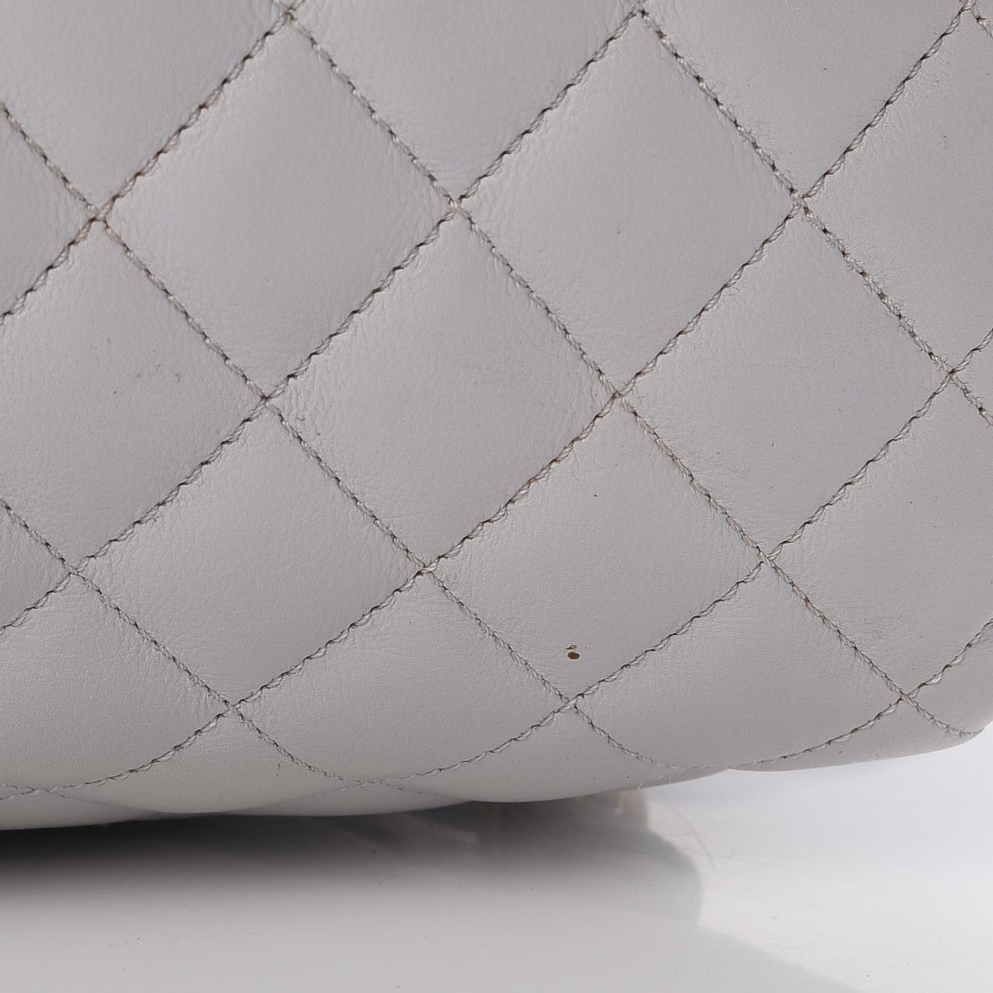 Calfskin Quilted Large Urban Spirit Backpack Grey
