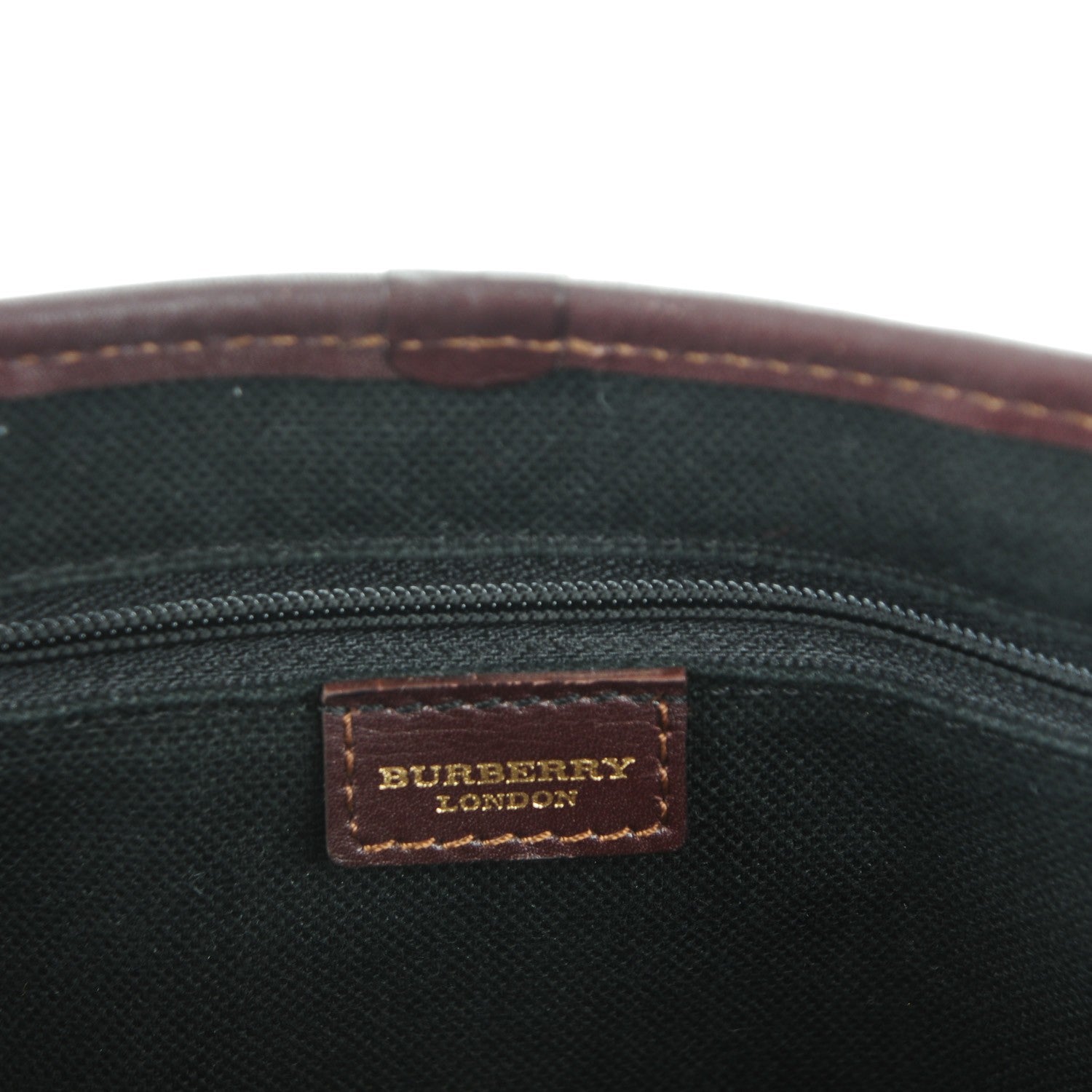 Burberry Haymarket Check Studded Satchel Chocolate 6 of 7