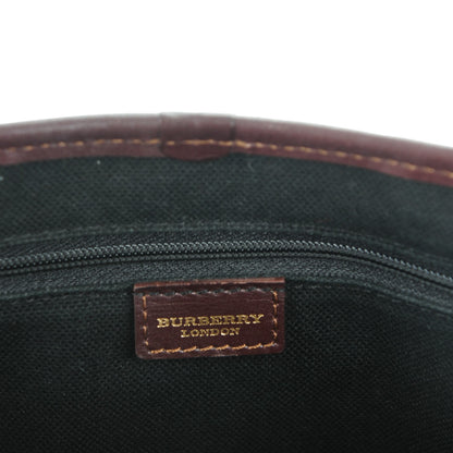 Burberry Haymarket Check Studded Satchel Chocolate 6 of 7