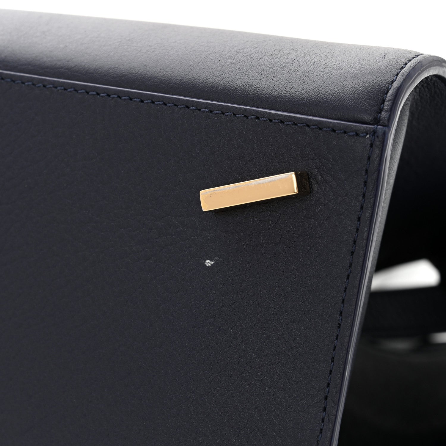 Salvatore Ferragamo Calfskin Small Hug Bag Midnight 11 of 12