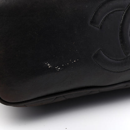 Chanel Lambskin Quilted Shopping Tote Black 9 of 10