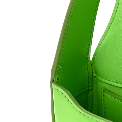 Salvatore Ferragamo Calfskin Geometric Shoulder Bag Green 10 of 13