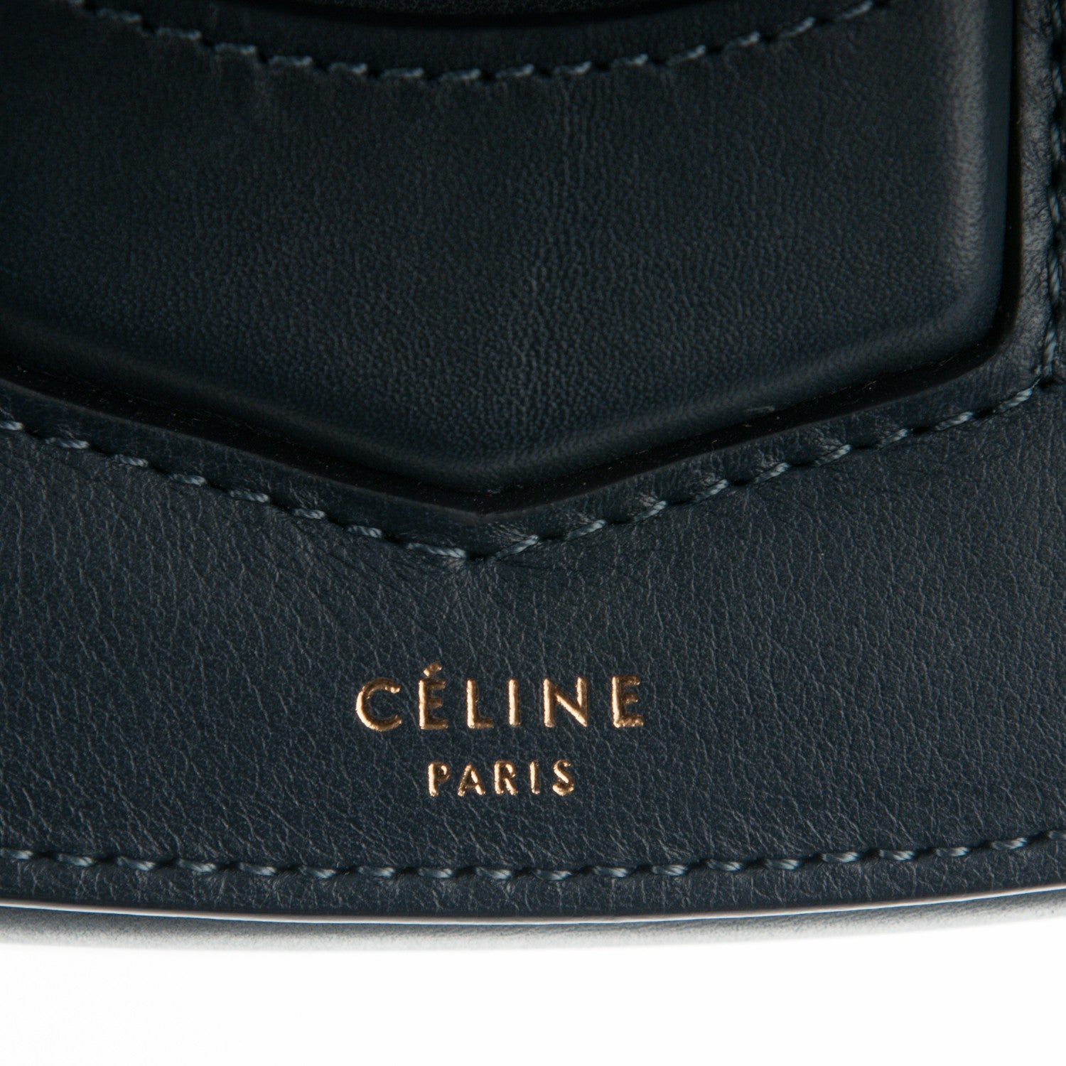 Celine Smooth Calfskin Small Trotteur Navy Blue 7 of 7