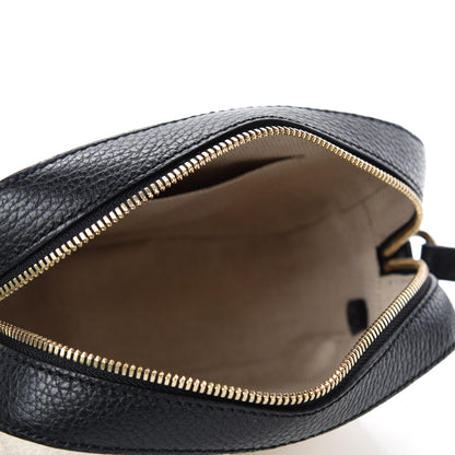Gucci Dollar Calfskin Bi-Color Small Soho Disco Bag Mystic White Black 5 of 10