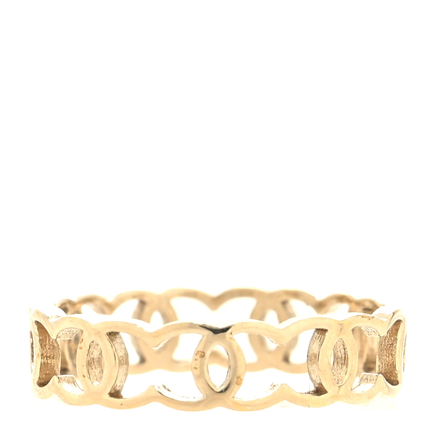 Metal CC Ring 54 6.75 Gold