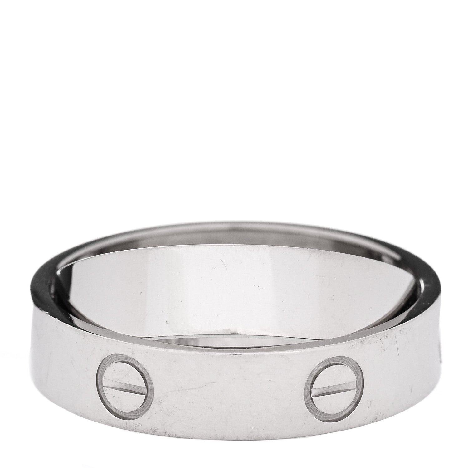 Cartier 18K White Gold 5.5mm Astro Ring 60 9.25 1 of 5