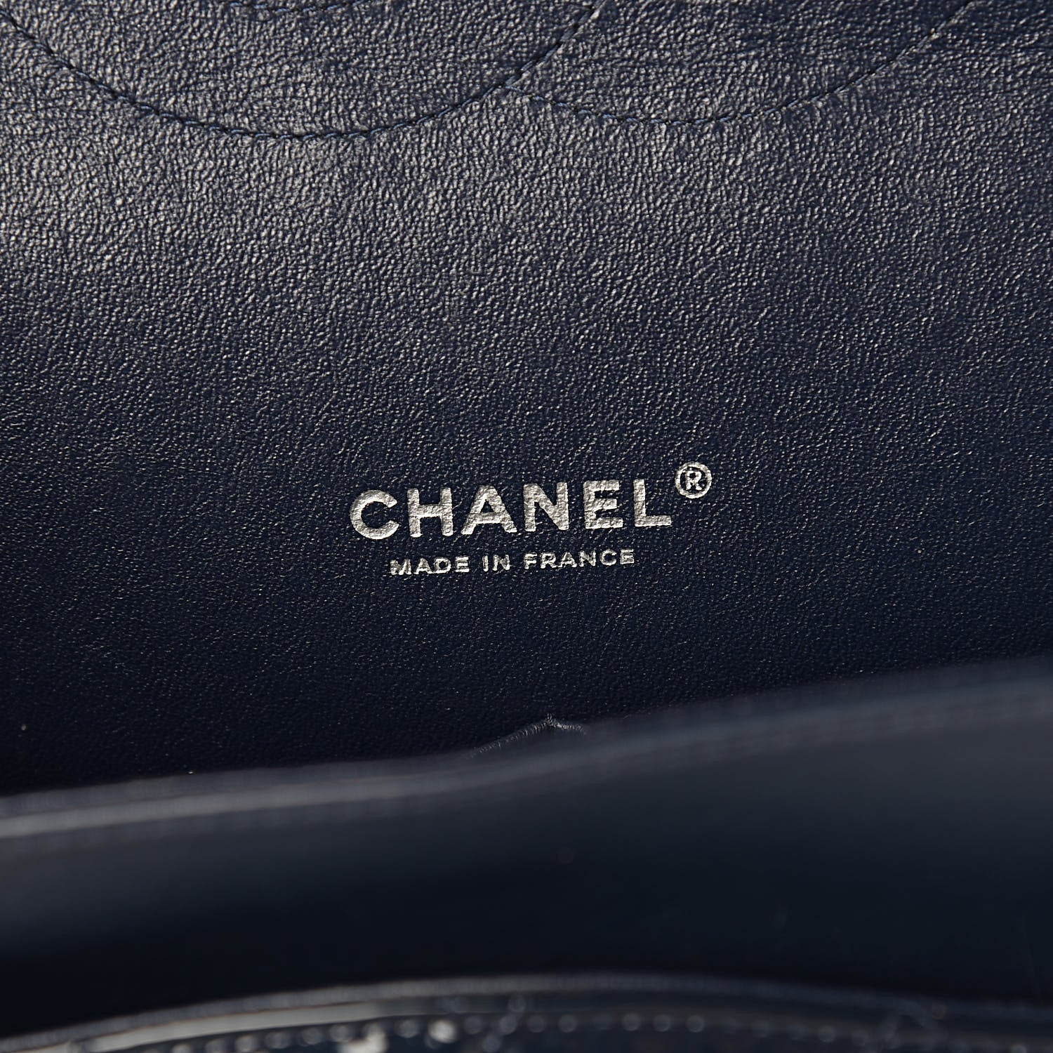 Chanel Patent Quilted Maxi Double Flap Navy Blue 6 of 11