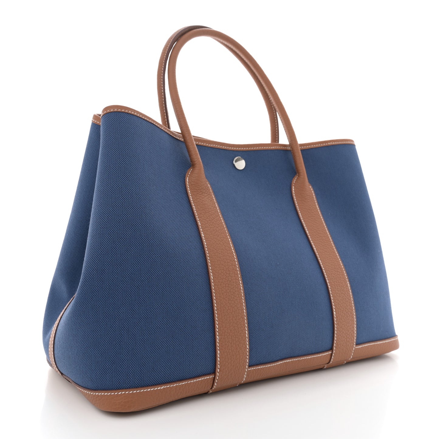 Toile Militaire Vache Country Garden Party Tote 36 MM Bleu France Gold