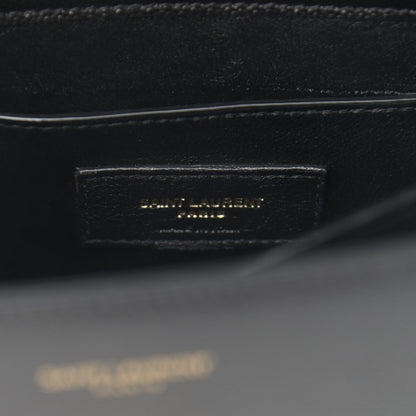 Saint Laurent Grain de Poudre Mini Classic Monogram Cassandra Top Handle Black 6 of 14