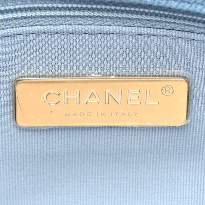 Chanel Denim Quilted Medium Chanel 19 Flap Light Blue 6 of 9
