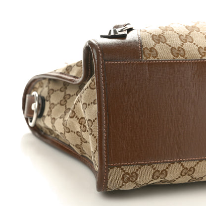 Balenciaga X GUCCI GG Monogram Azalea Calfskin Neo Classic Silver Hardware Medium City Beige Ebony Brown Sugar 10 of 11