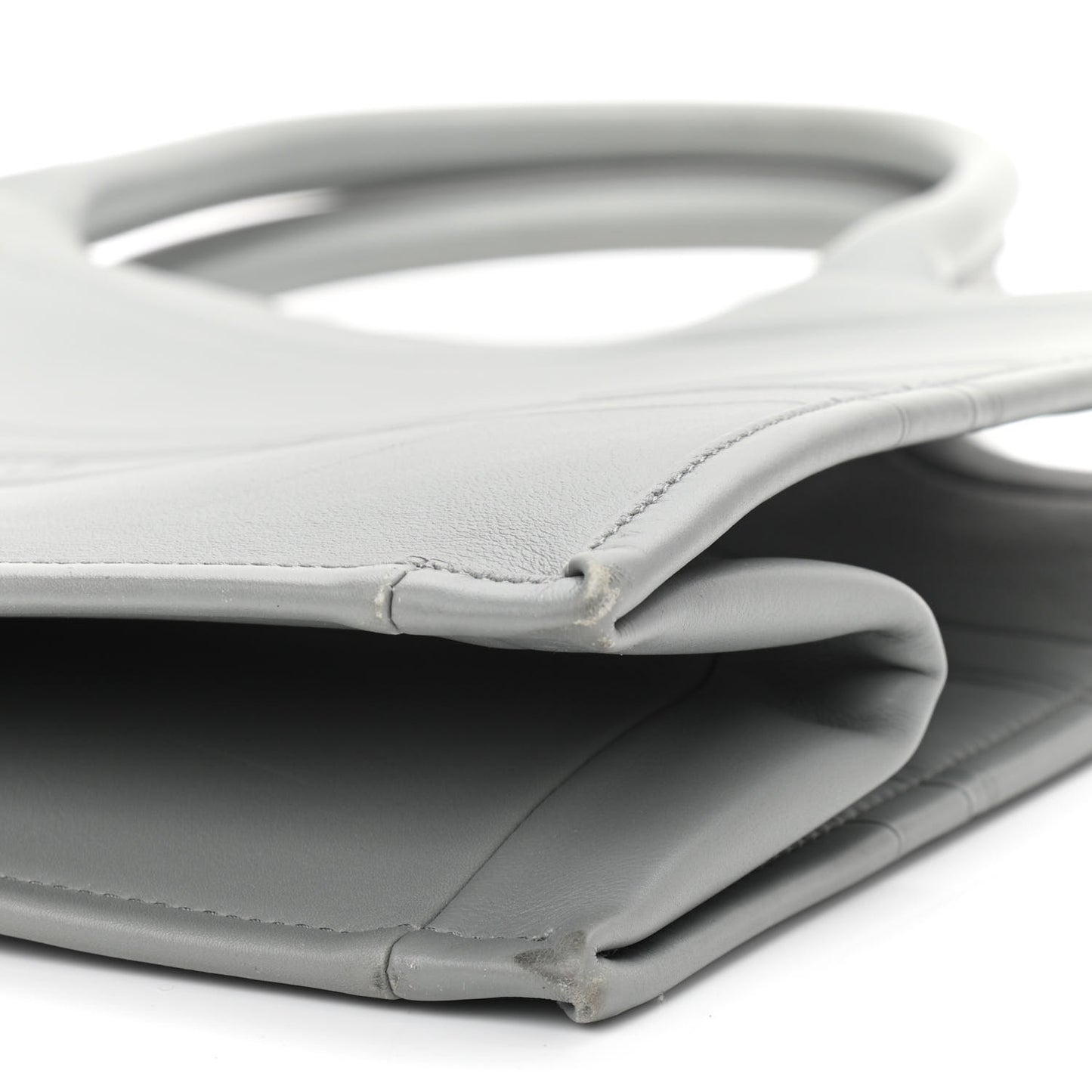 Calfskin Embossed Medium Book Tote Grey