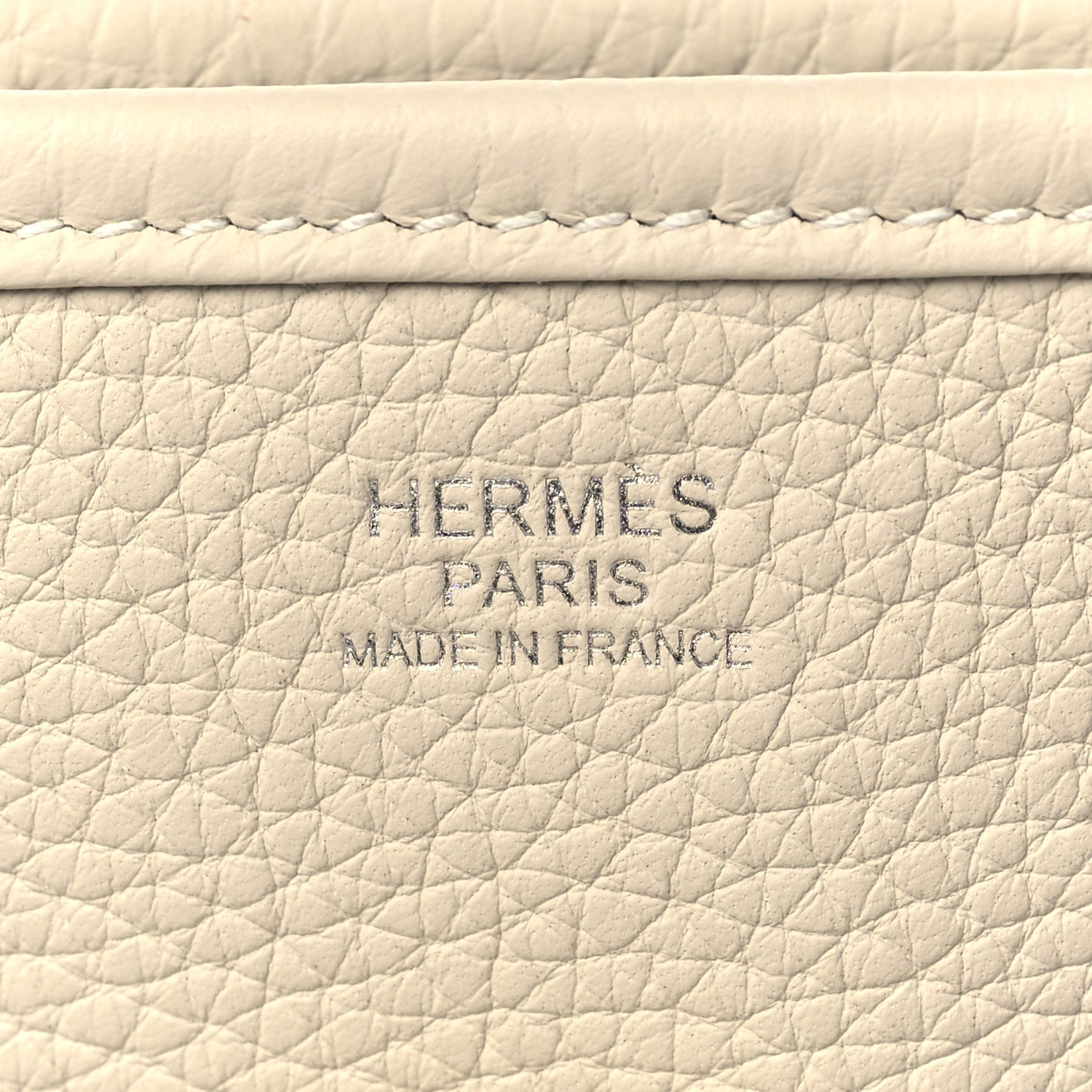 Hermes Taurillon Clemence Evelyne III PM Craie 6 of 11