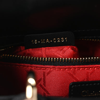 Christian Dior Lambskin Cannage Small My ABCDior Lady Dior Black 7 of 11