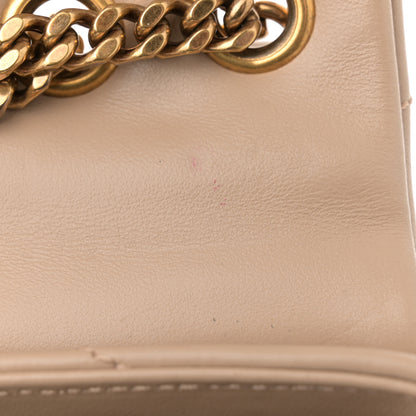 Saint Laurent Calfskin Y Quilted Monogram Small Loulou Chain Satchel Dark Beige 12 of 15