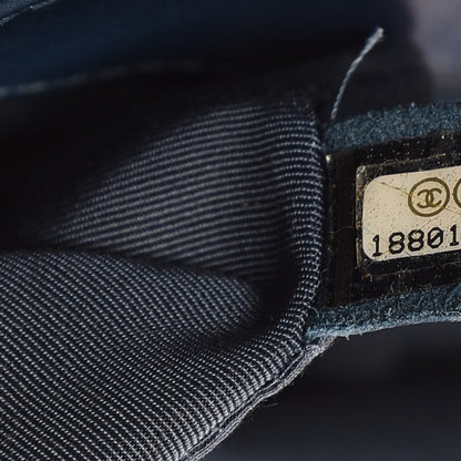 Chanel Calfskin New Medium Boy Reverso Flap Blue 7 of 11