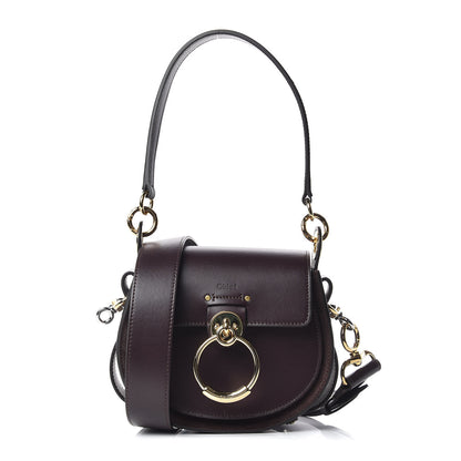 Chloe Calfskin Small Tess Bag Black Raisin 1 of 11