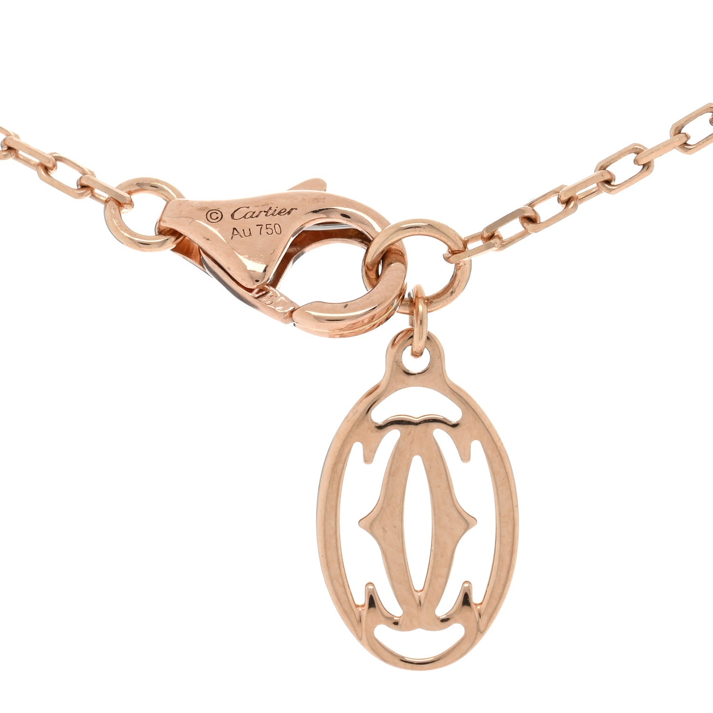 18K Pink Gold Pink Sapphire D'Amour Pendant Necklace
