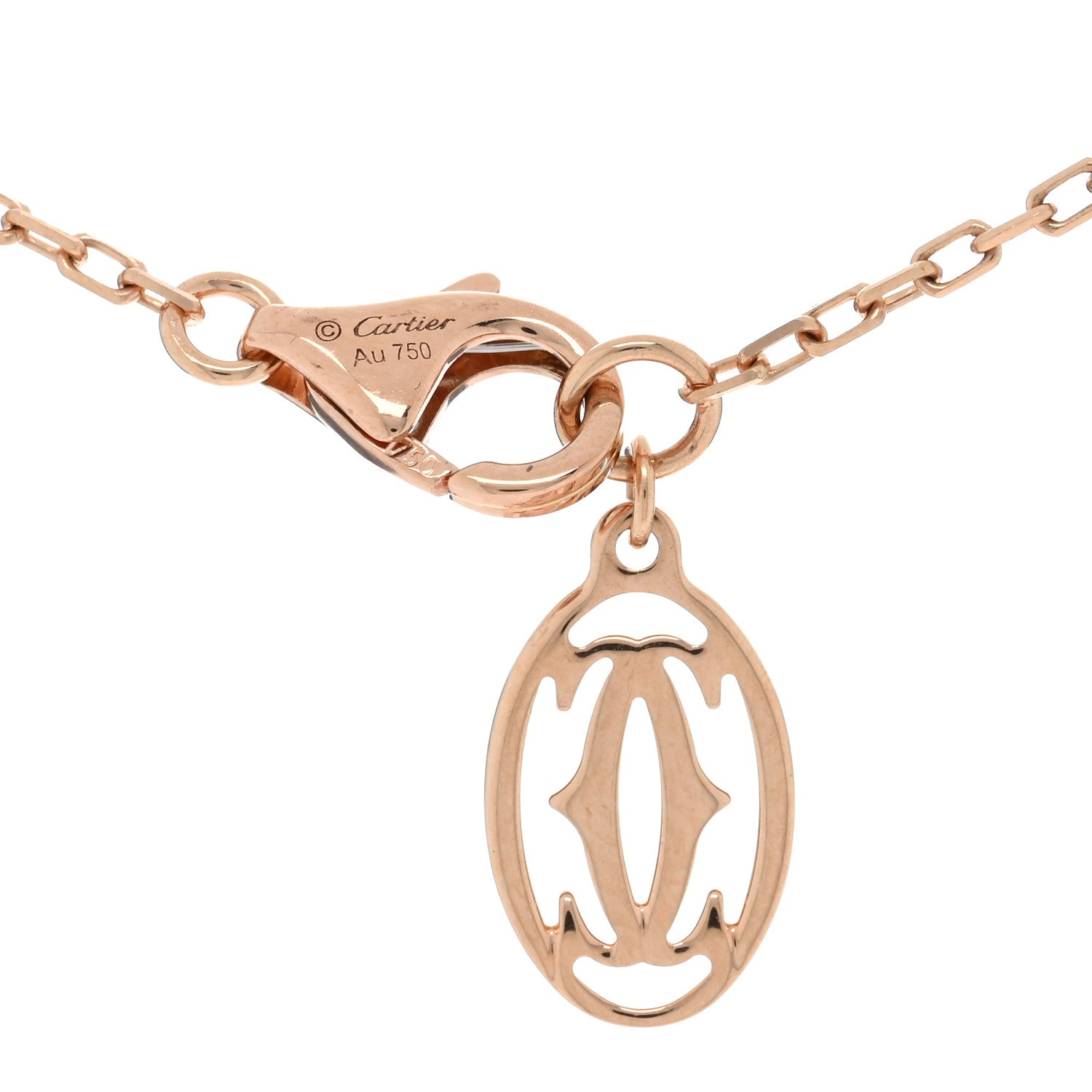 Cartier 18K Pink Gold Pink Sapphire D'Amour Pendant Necklace 4 of 5