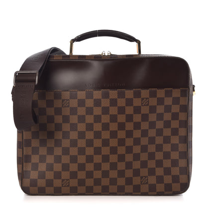 Louis Vuitton Damier Ebene Porte Ordinateur Sabana Computer Case 1 of 9