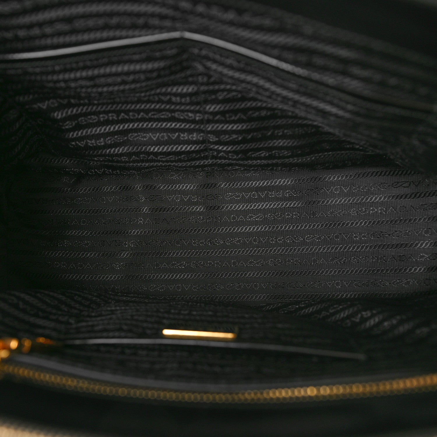 Prada Spazzolato Floral Medium Galleria Double Zip Tote Black White 5 of 9