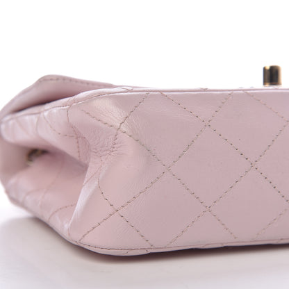 Chanel Lambskin Quilted Mini Rectangular Flap Light Pink 8 of 10