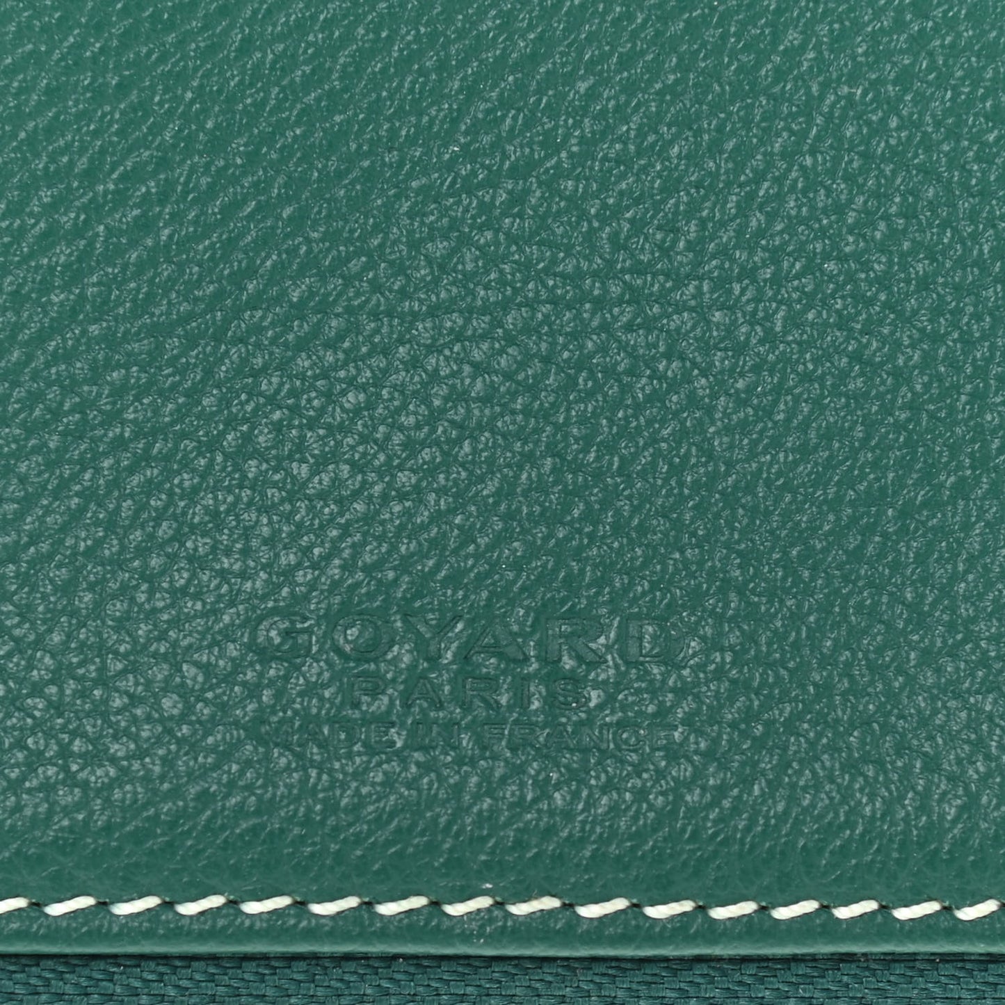 Goyardine Sainte Marie Soft Clutch Green