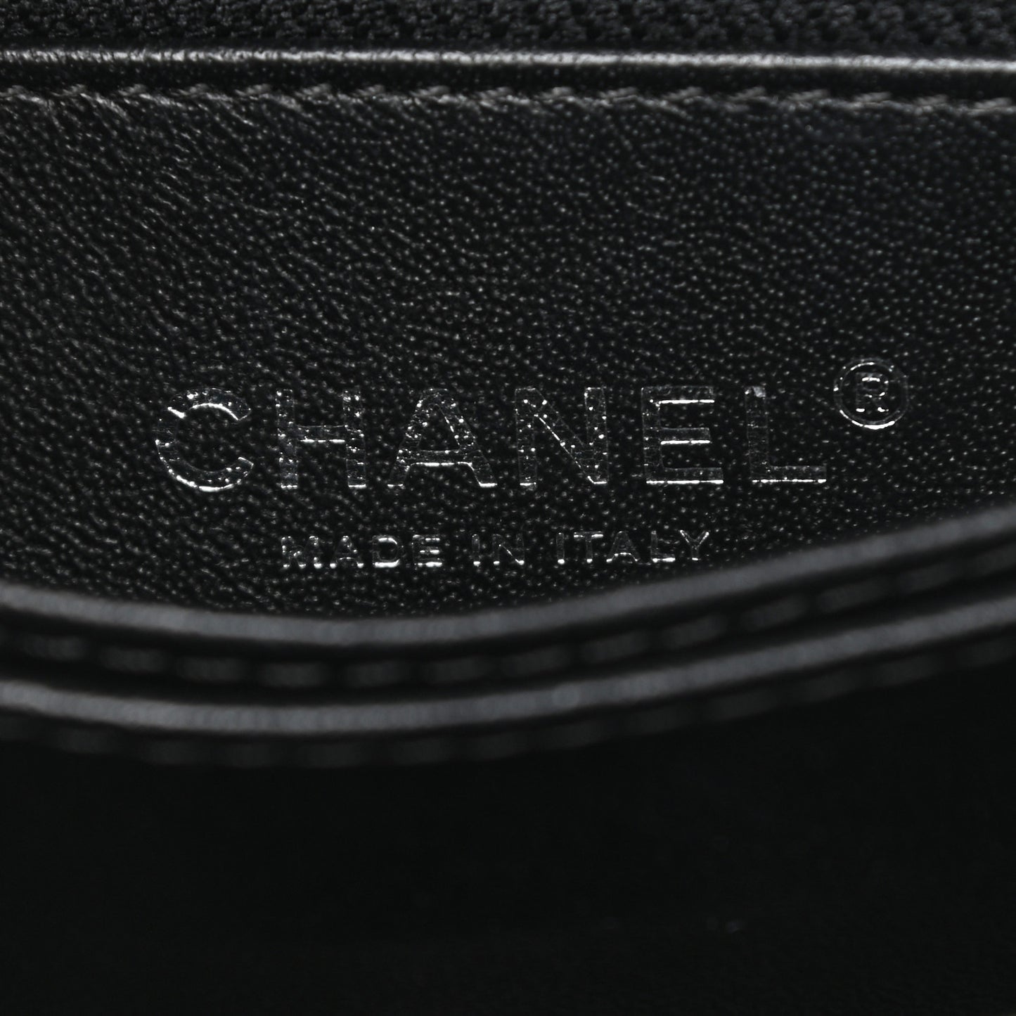 Caviar Lizard Embossed Quilted Mini Coco Handle Flap Black
