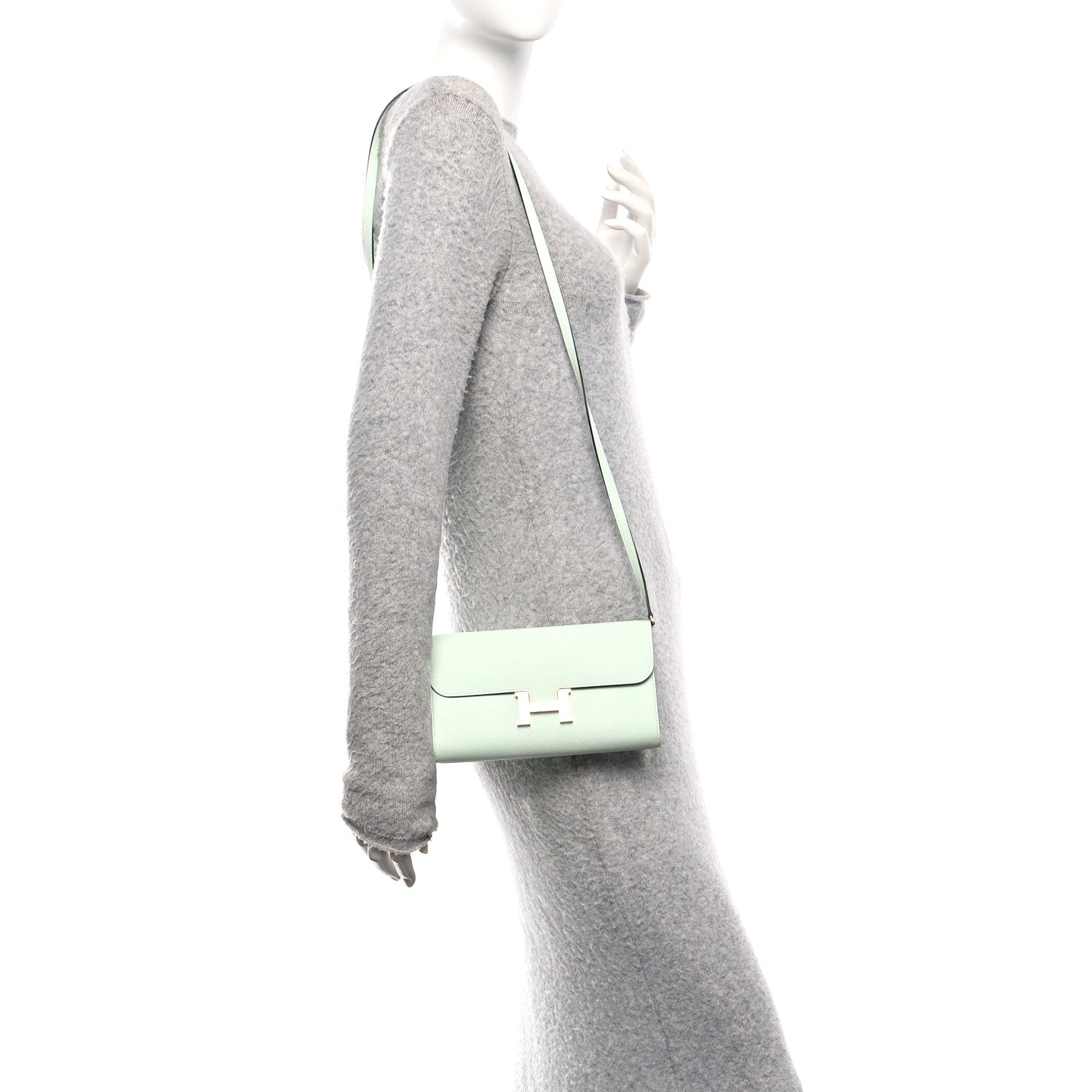 Hermes Epsom Constance Long To Go Wallet Vert Peppermint 2 of 10