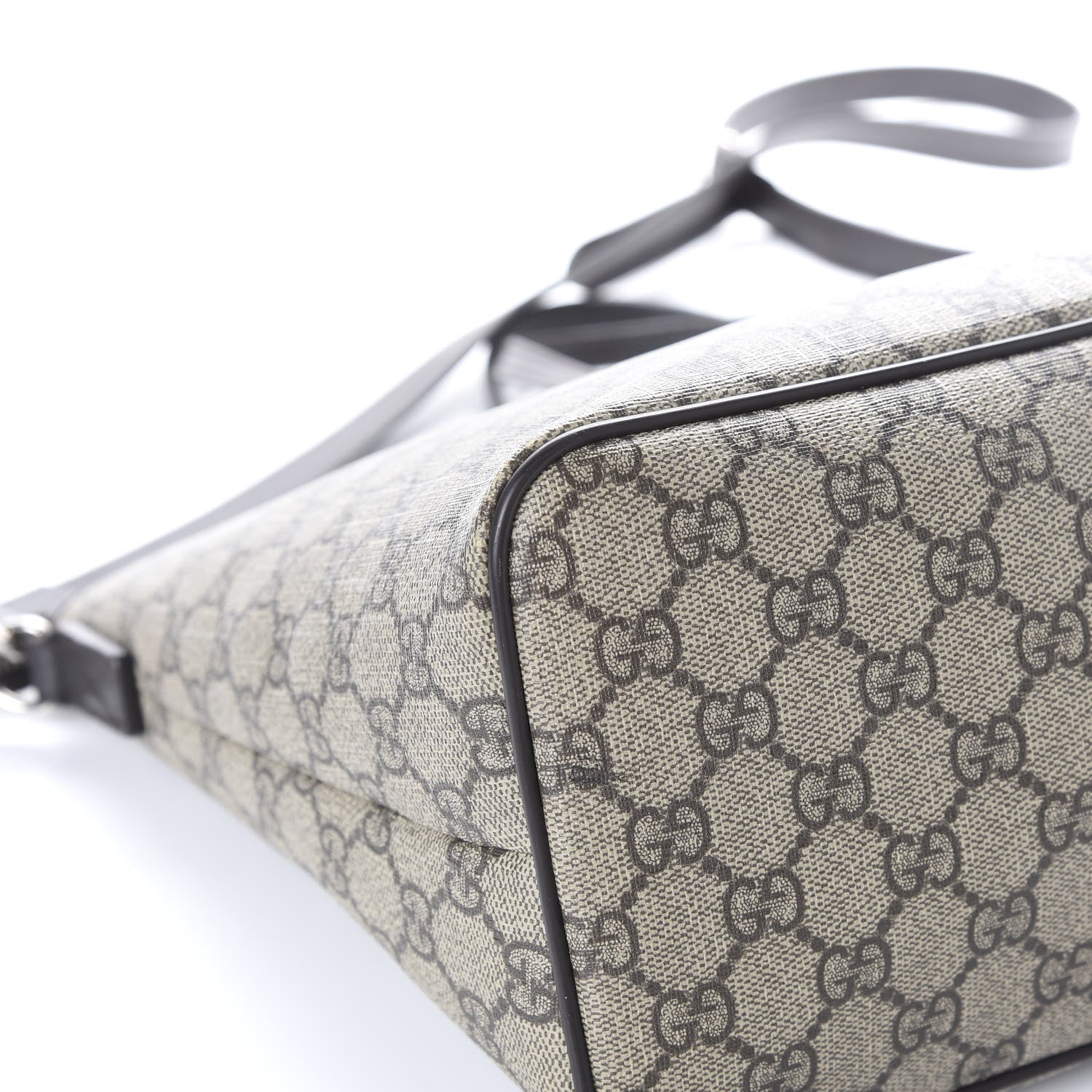 Gucci GG Supreme Monogram Medium Zippered Tote Dark Brown 9 of 11