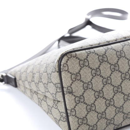 Gucci GG Supreme Monogram Medium Zippered Tote Dark Brown 9 of 11