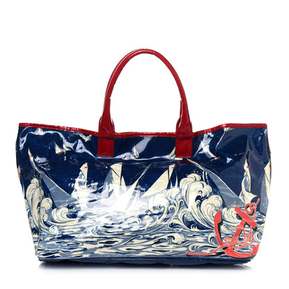 Stella McCartney PVC Sailboat Tote Blue Red White 3 of 20