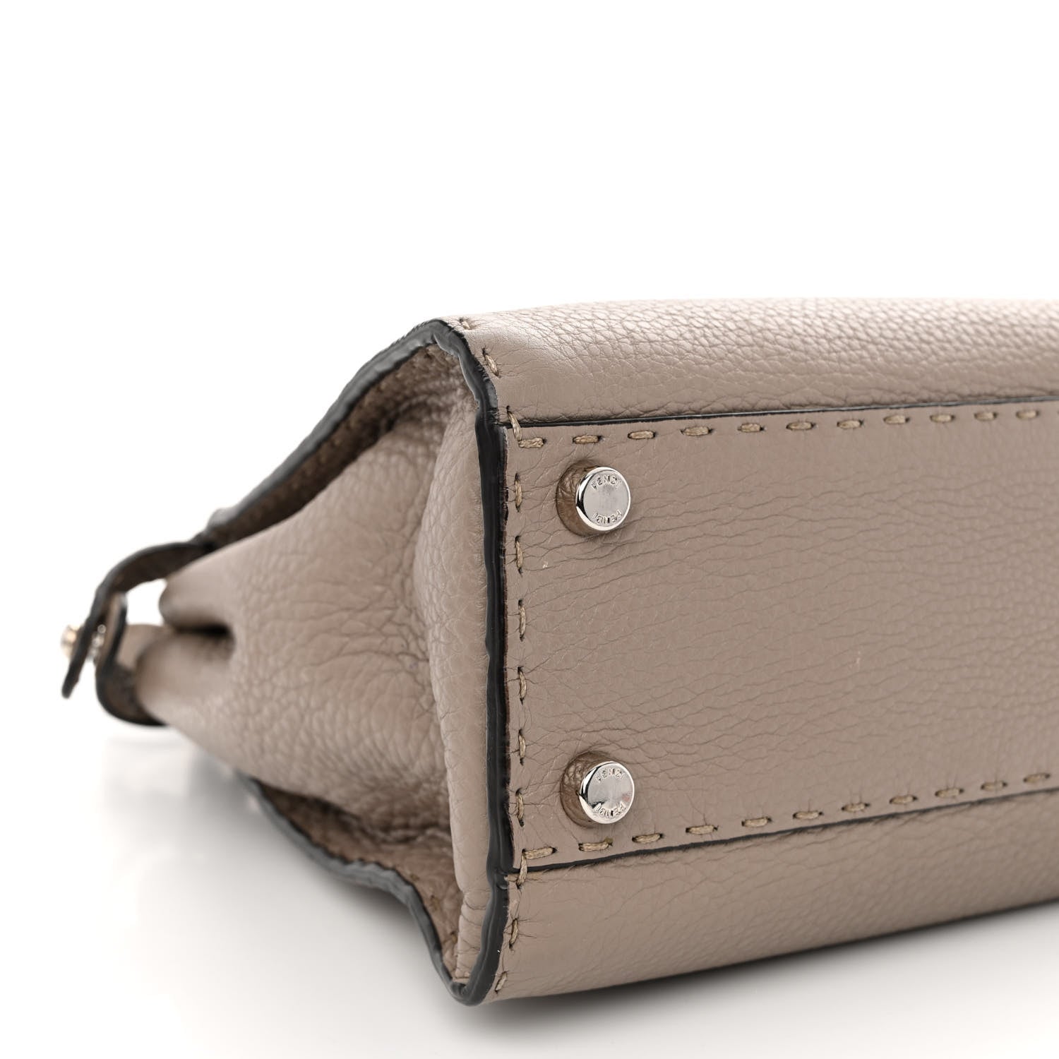 Fendi Cuoio Romano Selleria Medium Peekaboo Iconic Satchel Corda 9 of 10