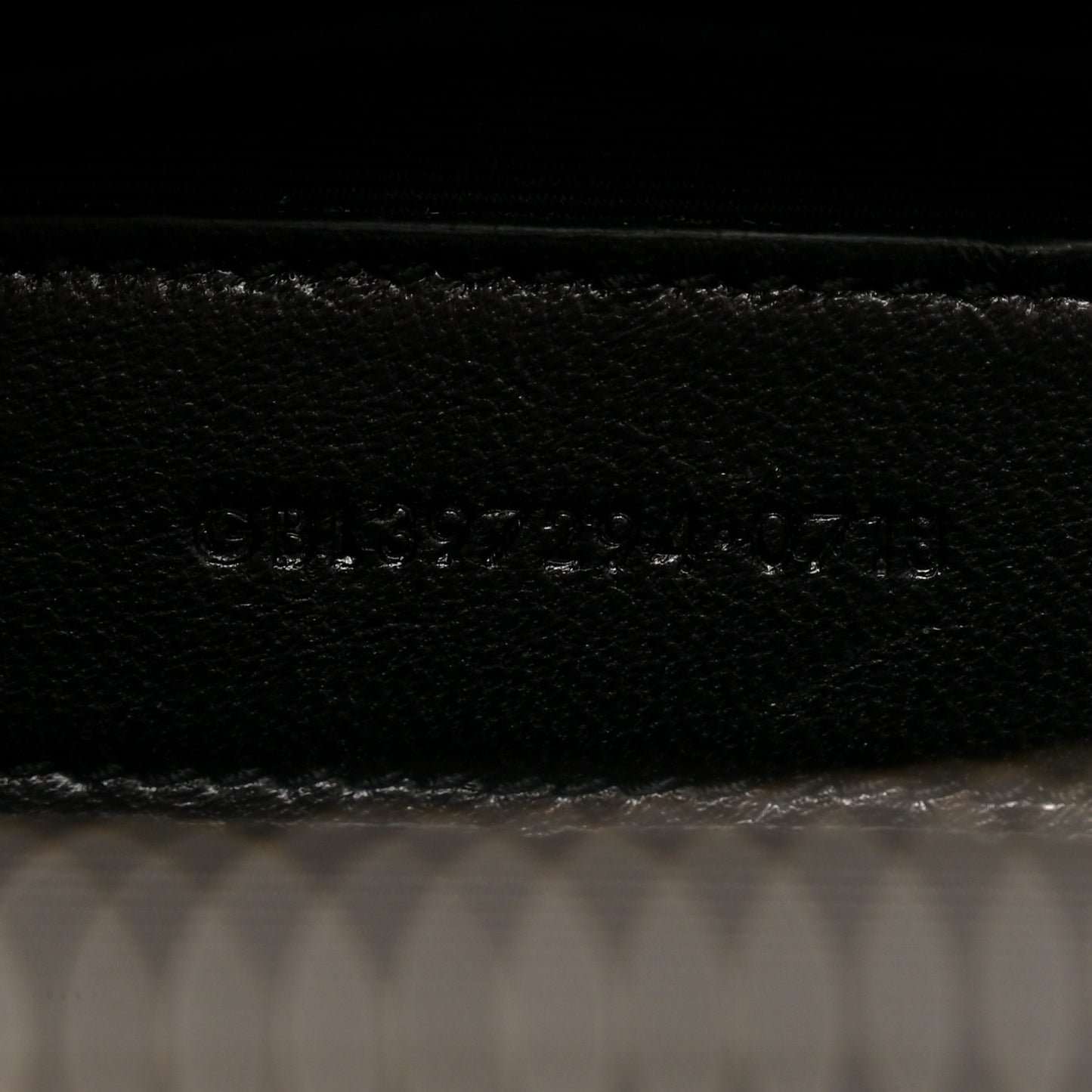 Calfskin Glitter Zipped Tablet Holder Black