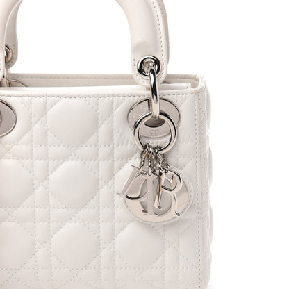 Christian Dior Lambskin Cannage Mini Lady Dior White 10 of 12