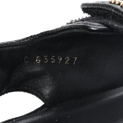 Chanel Grained Calfskin Velcro Dad Sandals 37 Black 9 of 10